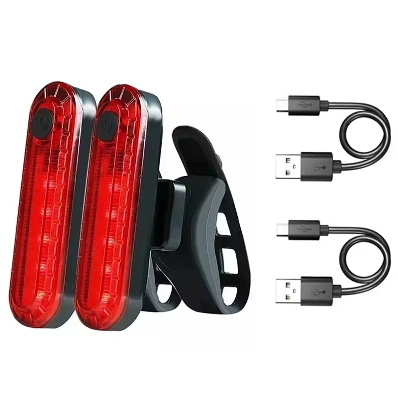Bike Front Rear Light Usb Charge Light Set Waterproof Taillight Mtb Road Bicycle Warning Cycling Rear Lamp Tail Lights