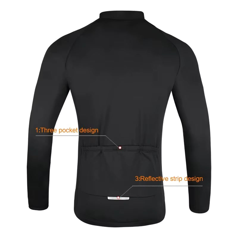 GRSRXX Winter Warm Cycling Jacket Mountain Bike Jacket Cycling Jersey Long Sleeve Cycling Jersey Ciclismo Jacket Unisex