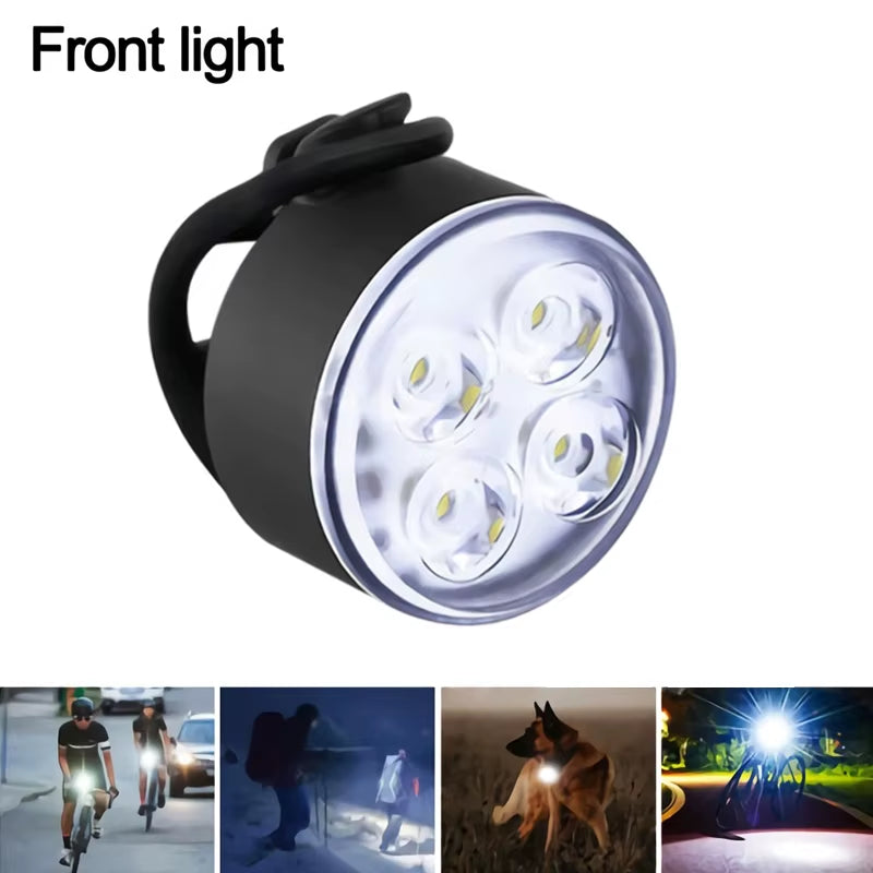 Bike Lights Front Rear Bicycle Lighting Cycling USB Rechargeable Flashlight for Bicycle Light Mountain Bike Back Lantern Lamp